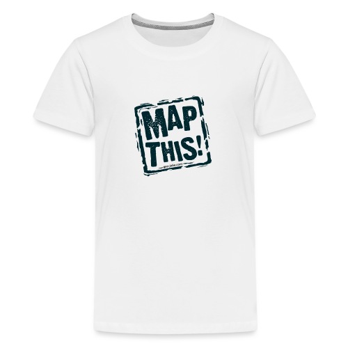 MapThis! Black Stamp Logo - Kids' Premium T-Shirt