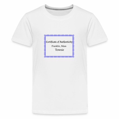 Franklin Mass townie certificate of authenticity - Kids' Premium T-Shirt