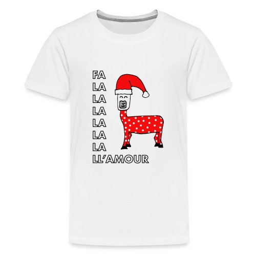 Christmas llama. - Kids' Premium T-Shirt