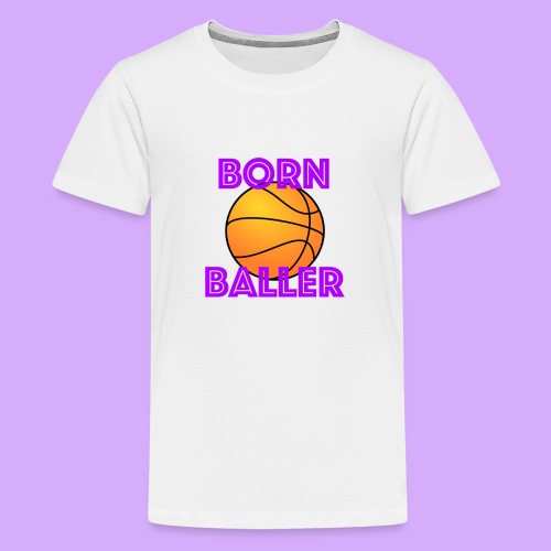 bornballer2 png - Kids' Premium T-Shirt