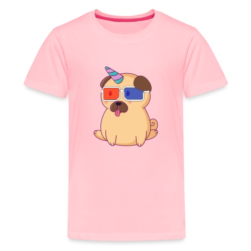 Dog with 3D glasses doing Vision Therapy! - Kids' Premium T-Shirt