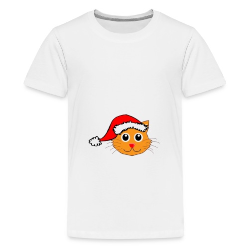 Santa Paws Cat - Kids' Premium T-Shirt