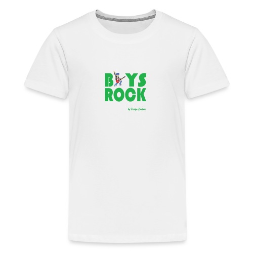 BOYS ROCK GREEN - Kids' Premium T-Shirt