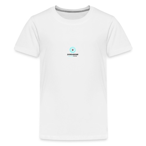 Lit DomDaBomb Logo For WHITE or Light COLORS Only - Kids' Premium T-Shirt