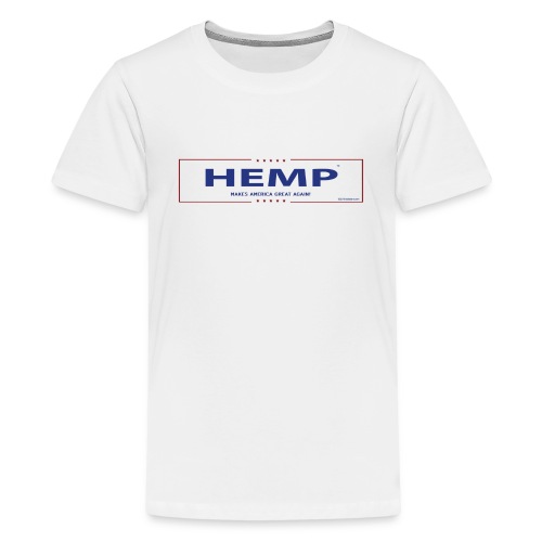 Hemp Makes America Great Again on White - Kids' Premium T-Shirt