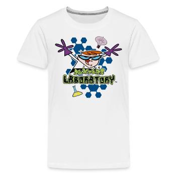 Dexter's Laboratory - Kids' Premium T-Shirt - white - Front - AI Model Teenager Male light (155cm)