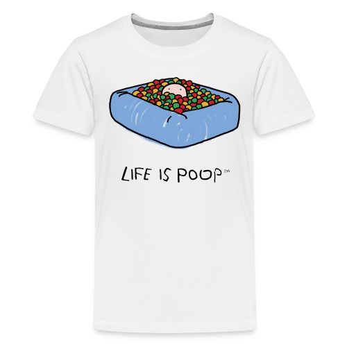 brand life is poop lip025 ballpit2 - Kids' Premium T-Shirt