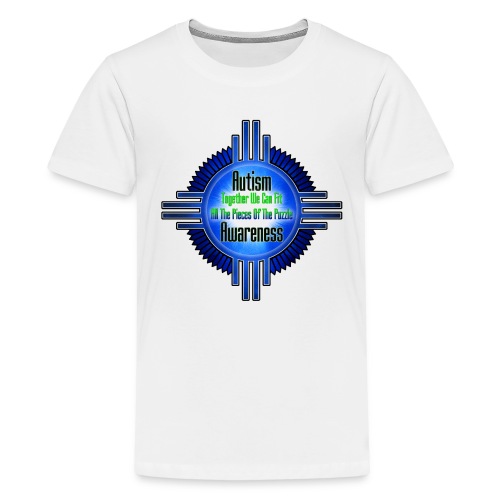 Autism Awareness Emblem Frame - Kids' Premium T-Shirt
