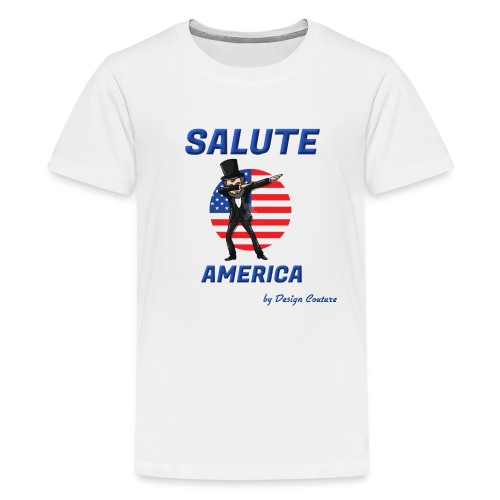 SALUTE AMERICA BLUE - Kids' Premium T-Shirt