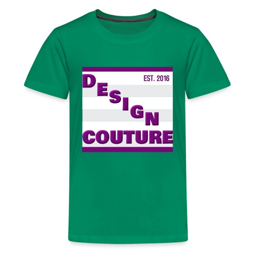 DESIGN COUTURE EST 2016 PURPLE - Kids' Premium T-Shirt
