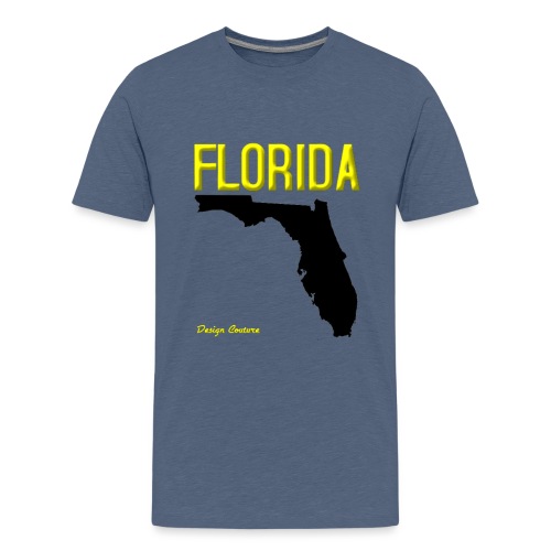 FLORIDA REGION MAP YELLOW - Kids' Premium T-Shirt