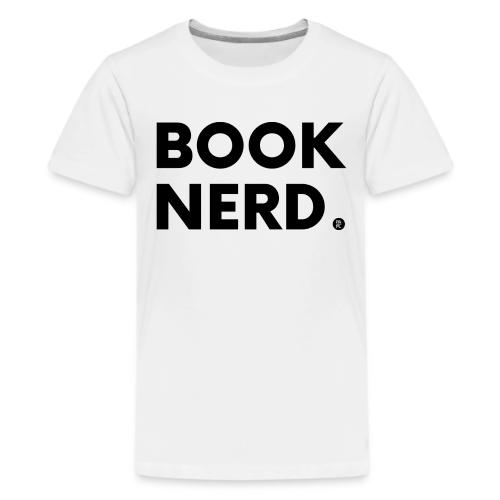 Book Nerd in Black - Kids' Premium T-Shirt