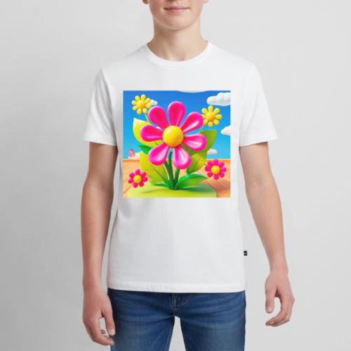 Pink Floral Peace | Sky & Nature Design - Kids' Premium T-Shirt