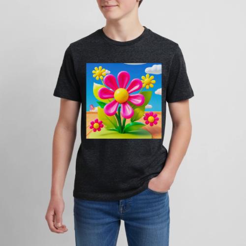 Pink Floral Peace | Sky & Nature Design - Kids' Premium T-Shirt