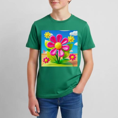 Pink Floral Peace | Sky & Nature Design - Kids' Premium T-Shirt