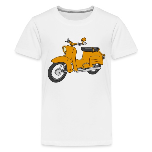 Schwalbe, saharabrown scooter from GDR - Kids' Premium T-Shirt