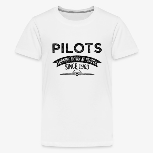 Pilots Looking Down On People Commander Gift - Kids' Premium T-Shirt