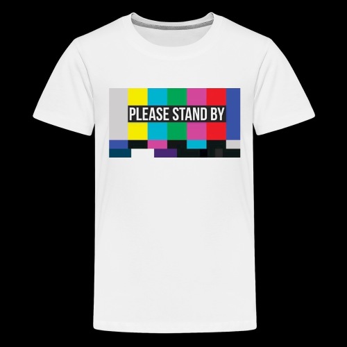 Please Stand By Color Bar Test Pattern - Kids' Premium T-Shirt