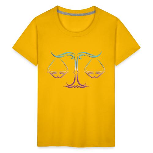 Libra Zodiac Scales of Justice Celtic Tribal - Kids' Premium T-Shirt