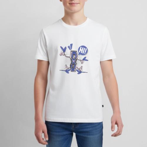 Quadcopter Robot Says Hi - Kids' Premium T-Shirt