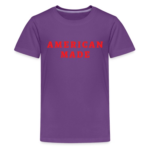 AMERICAN MADE (in red letters) - Kids' Premium T-Shirt
