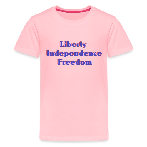 liberty Independence Freedom blue white red - Kids' Premium T-Shirt