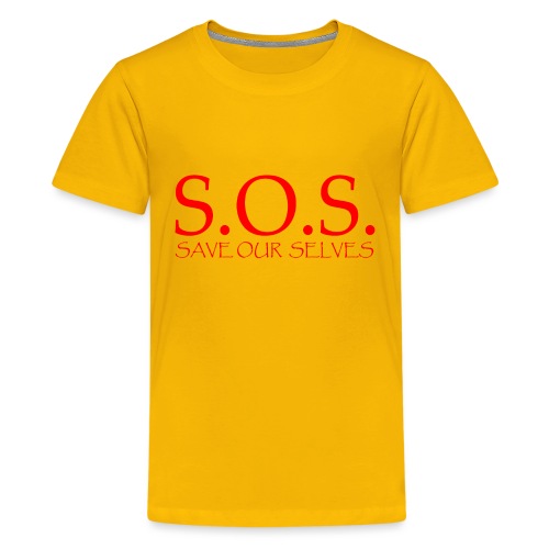sos no emotion red - Kids' Premium T-Shirt