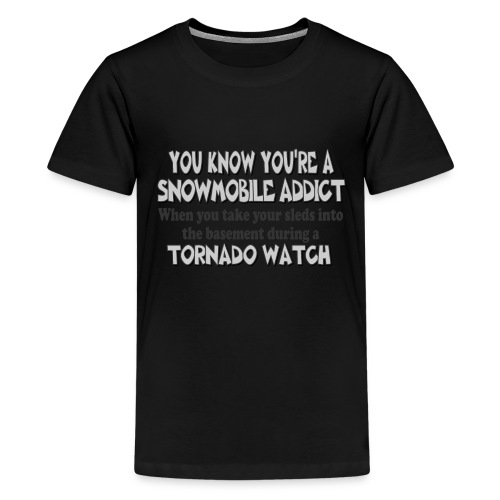 Snowmobile Tornado Watch - Kids' Premium T-Shirt