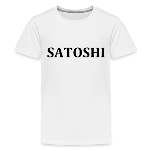 Satoshi only the name stroke - Kids' Premium T-Shirt