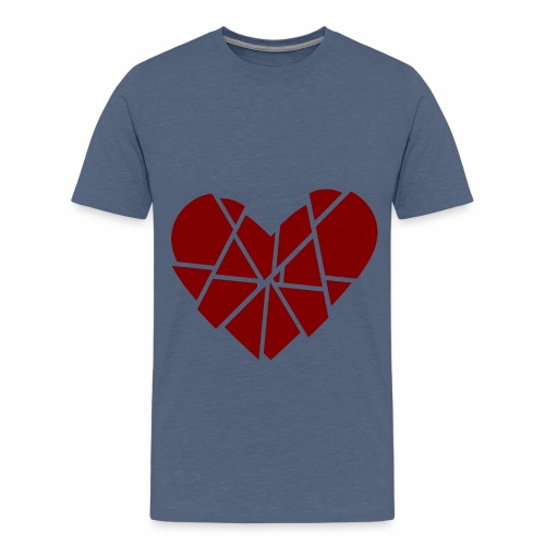 Heart Broken Shards Anti Valentine's Day - Kids' Premium T-Shirt
