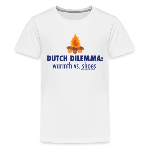 05 Dutch Dilemma blue lettering - Kids' Premium T-Shirt