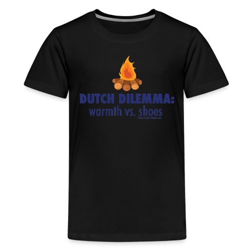 05 Dutch Dilemma blue lettering - Kids' Premium T-Shirt