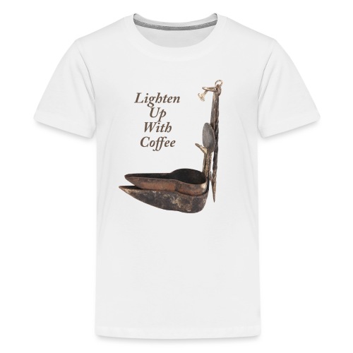 Phoebe Lamp - Lighten Up With Coffee - Kids' Premium T-Shirt