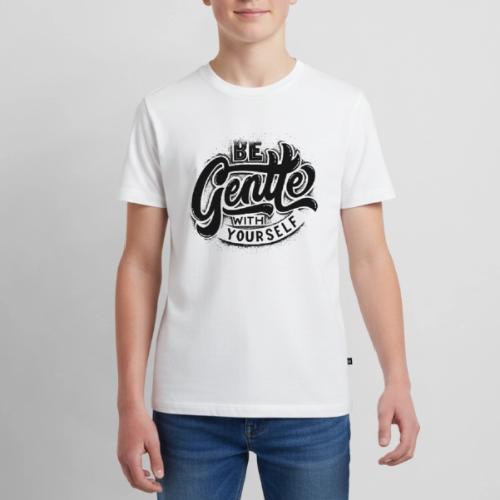Black Typographic design - Kids' Premium T-Shirt