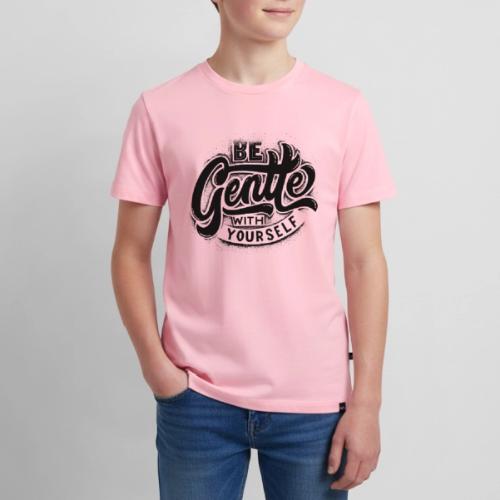 Black Typographic design - Kids' Premium T-Shirt