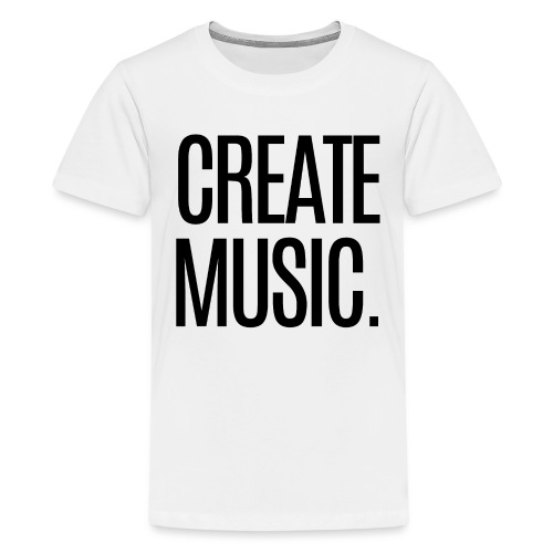 CREATE MUSIC (in black letters) - Kids' Premium T-Shirt