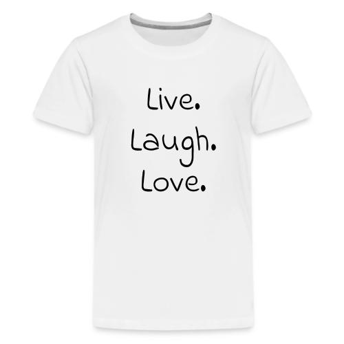 Smoon City_Live laugh love Black - Kids' Premium T-Shirt