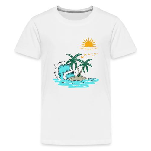 Retro Sunset Graphics - Kids' Premium T-Shirt