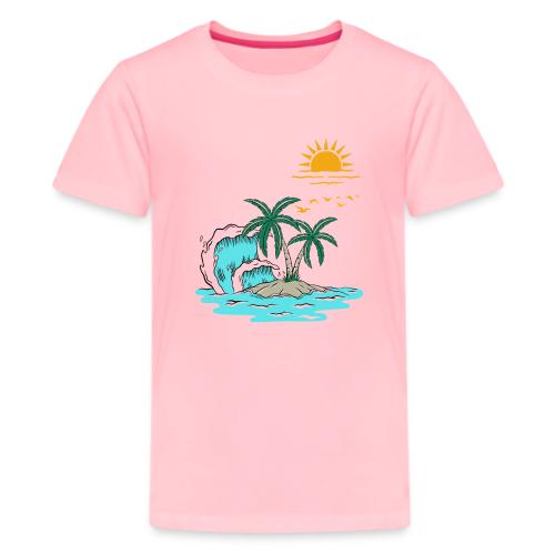 Retro Sunset Graphics - Kids' Premium T-Shirt