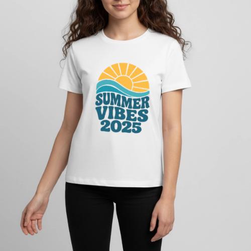 Summer Vibes 2025 Retro Sunset T-Shirt | Fun Beach - Kids' Premium T-Shirt