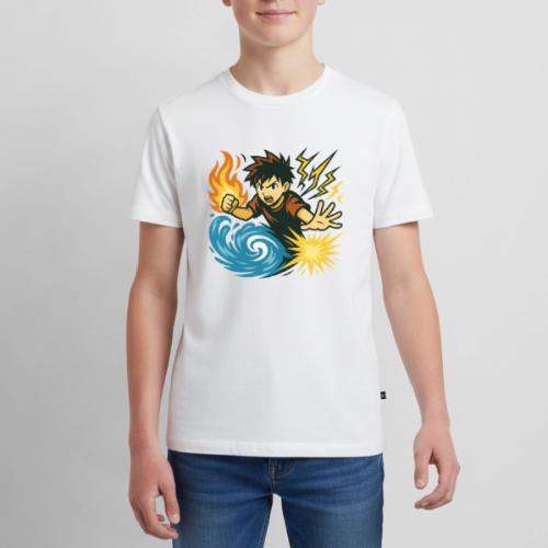 Anime Elemental Warriors | Fire, Water, Lightning - Kids' Premium T-Shirt
