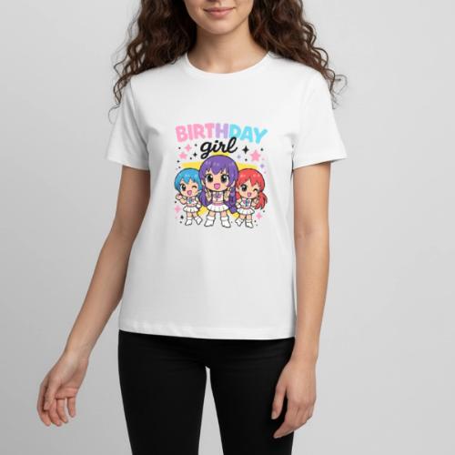 Cute Chibi Birthday Idol Girls - Kids' Premium T-Shirt