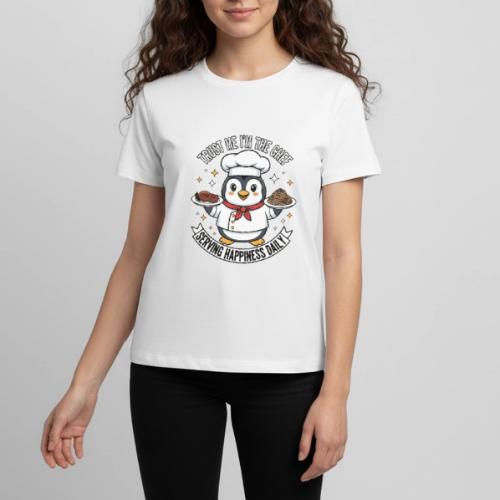 cute Penguin Chef-Funny Cartoon Daily Happiness - Kids' Premium T-Shirt