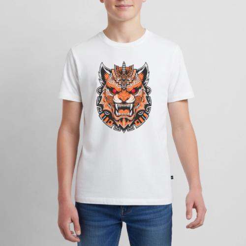 Tribal Demon Wolf Mask - Kids' Premium T-Shirt
