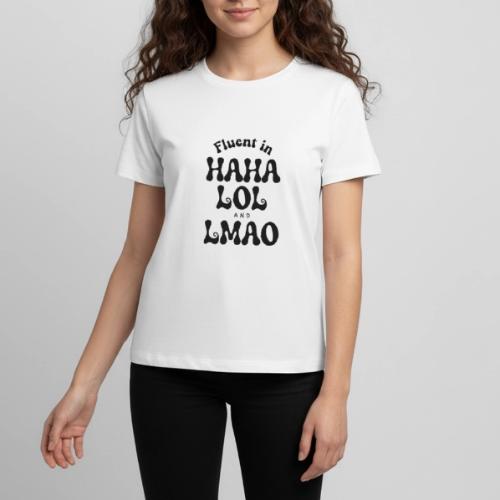 Fluent in HAHA LOL LMAO Funny Humor-Bilingual Joke - Kids' Premium T-Shirt