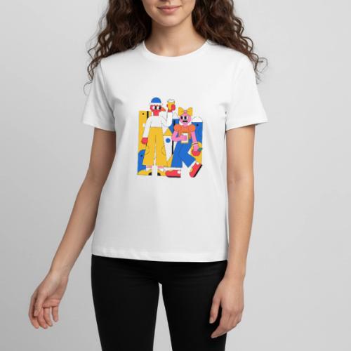 Bold Geometric Duo Pop Art - Kids' Premium T-Shirt