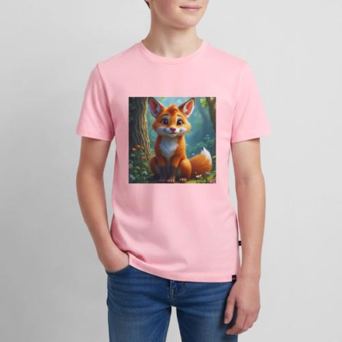 Magical fantasy fox in enchanted forest scene - Kids' Premium T-Shirt