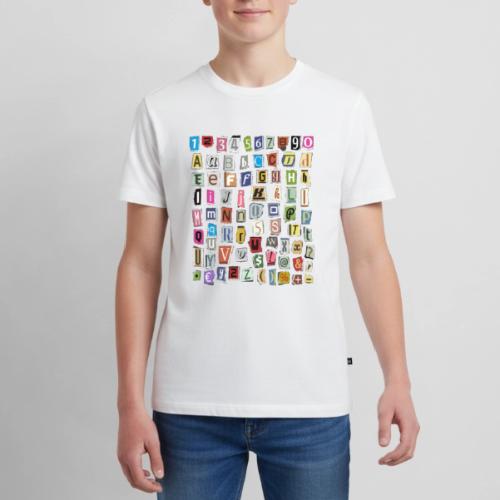 Numbers and letters design - Kids' Premium T-Shirt