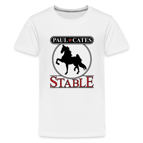 Paul Cates Stable light shirt with sleeve decal - Kids' Premium T-Shirt
