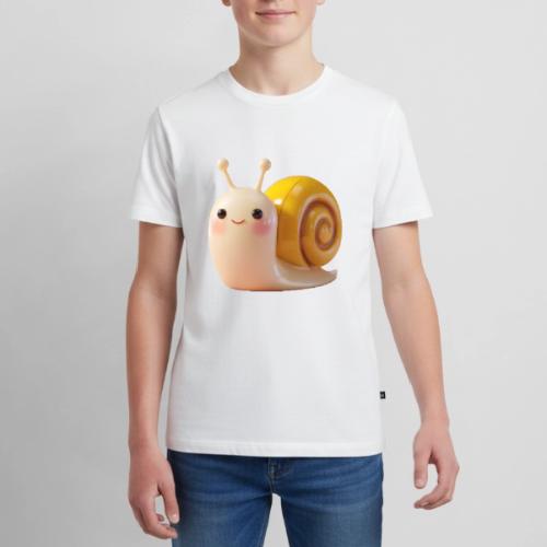 Sweet Cartoon Baby Snail Full of Joy - Kids' Premium T-Shirt